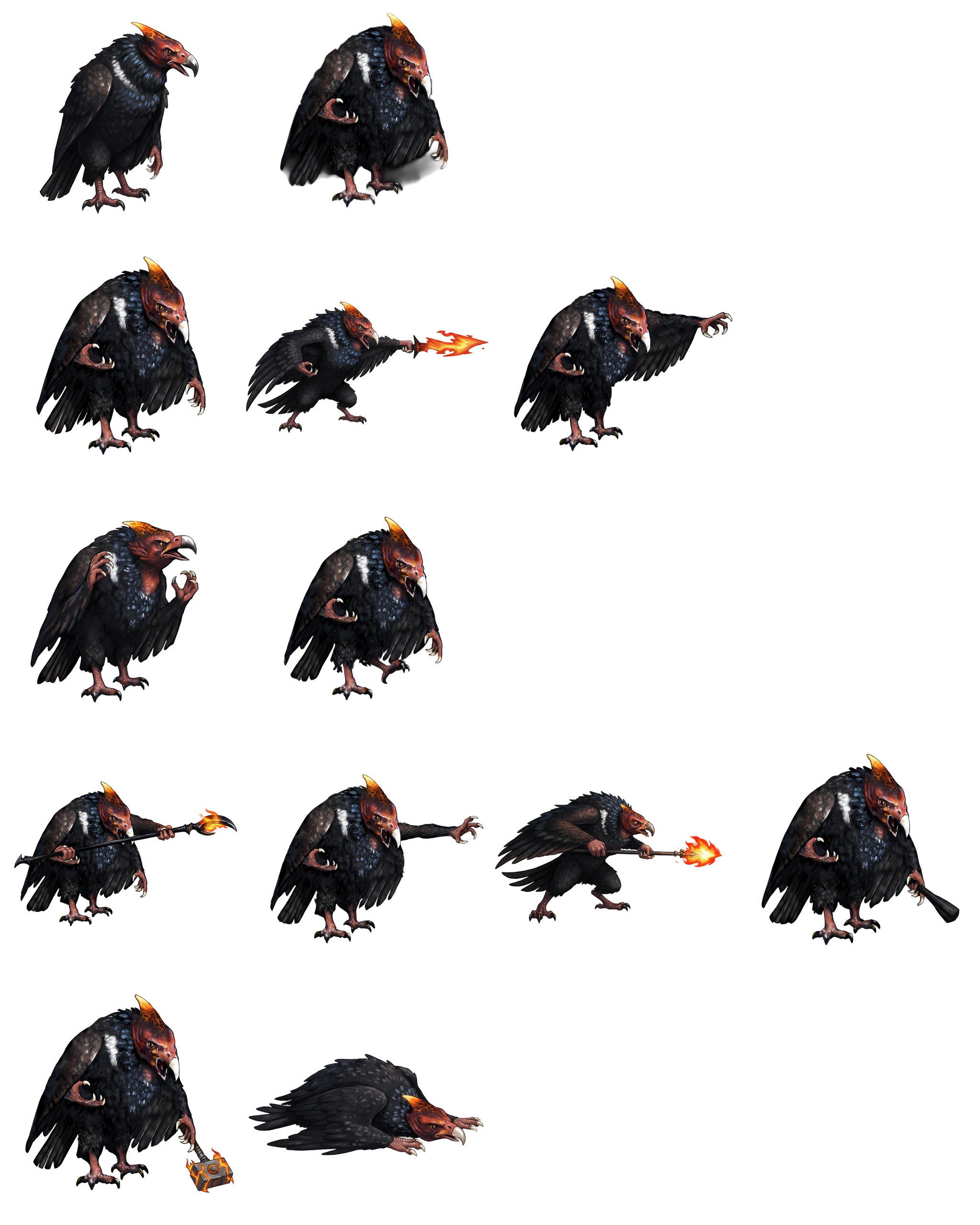 Fire Horn Bird